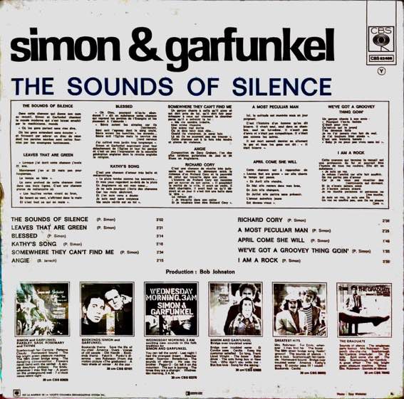  The Sounds of Silence, Simon & Garfunkel, 1964. 