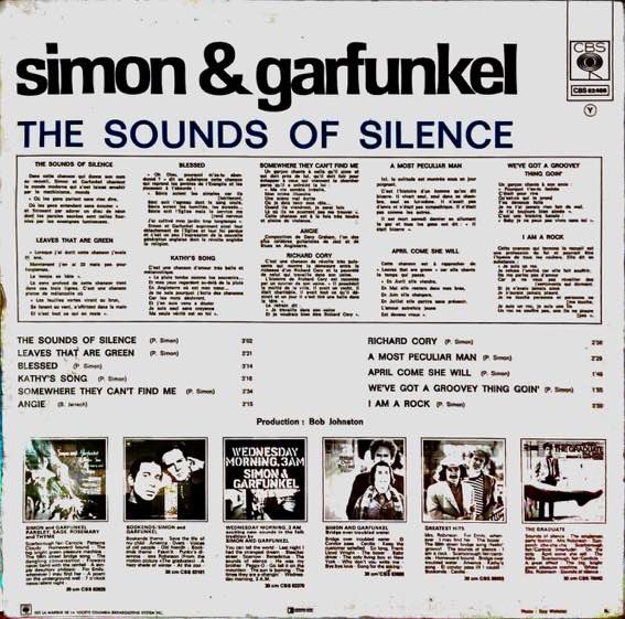 The Sounds of Silence, Simon & Garfunkel, 1964.