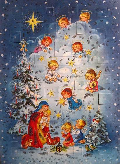 Le traditionnel calendrier de l'Avent, de préférence avec du chocolat...