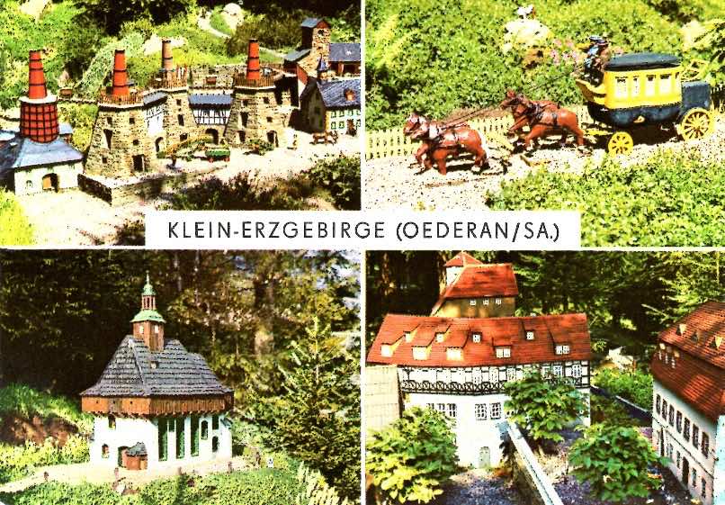 Les reproductions miniatures du parc d'Oederan.