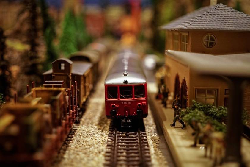 Les trains miniatures du parc d'Oederan.