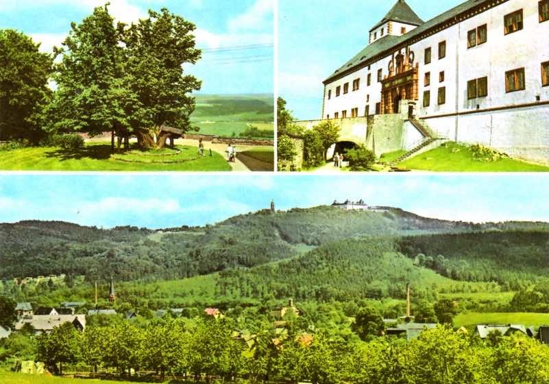 Alentours du château de chasse d'Augustusburg, Saxe. 