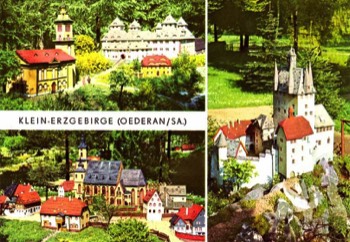  Les reproductions miniatures du parc d'Oederan. 