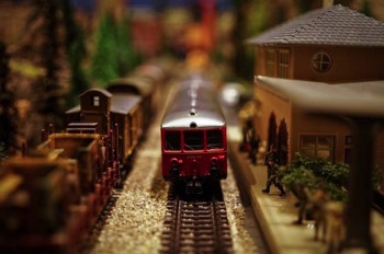  Les trains miniatures du parc d'Oederan. 