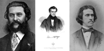 Johann Strauss, père (1804-1849) et fils (1825-1899); Josef Strauss (1827-1870).