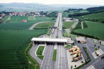  Le poste-frontière interallemand d'Eisenach, sur l'