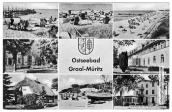 Station balnéaire de Graal-Müritz, mer Baltique.