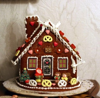 La maison en pain d'épices sortie tout droit d'un conte de Grimm...