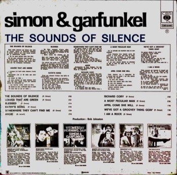Sounds of Silence, Simon & Garfunkel, Columbia 1966.